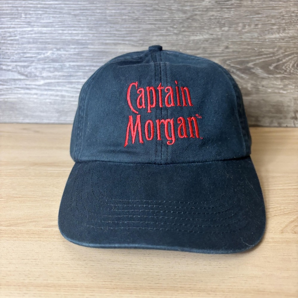 Captain Morgan Hat Cap‎ Strap Back Embroidered Promo Advertising Falcon Mens